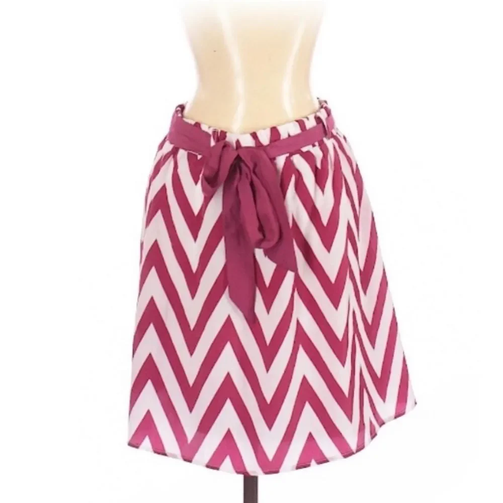 Emmalee Chevron Casual Skirt - Picture 1 of 2